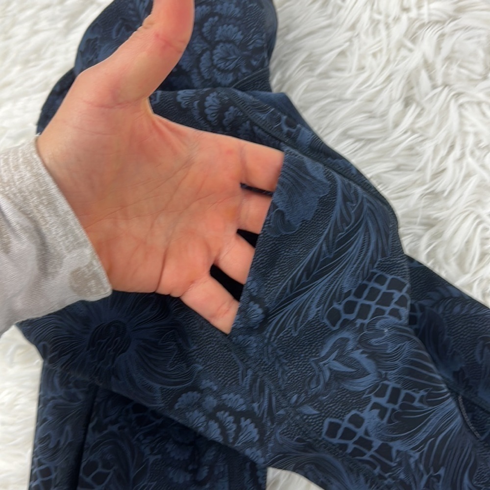 Lululemon Speed Up Crop (21") Nouveau Mach Blue Black - Picture 5 of 7